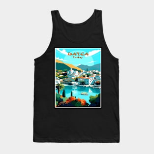 Datca Turkey Vintage Travel Advertising Print Tank Top